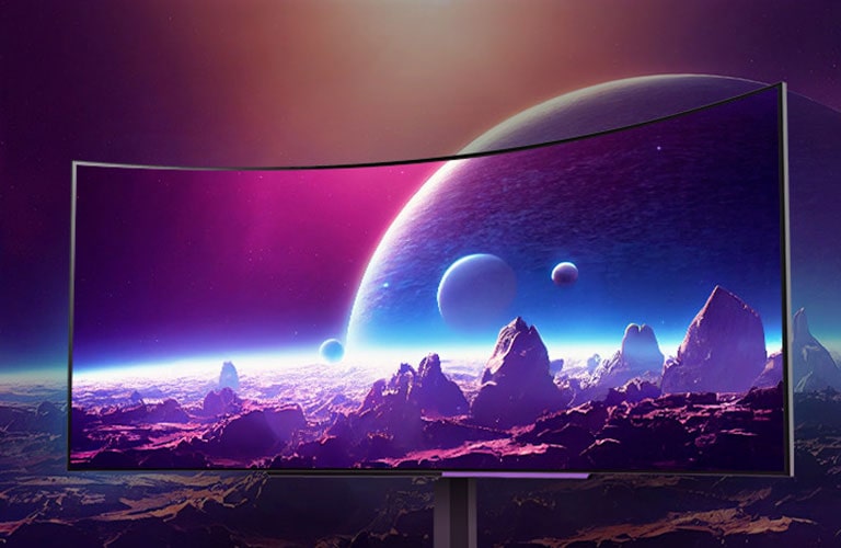 Είναι μια καμπυλωτή οθόνη 45" 800R.