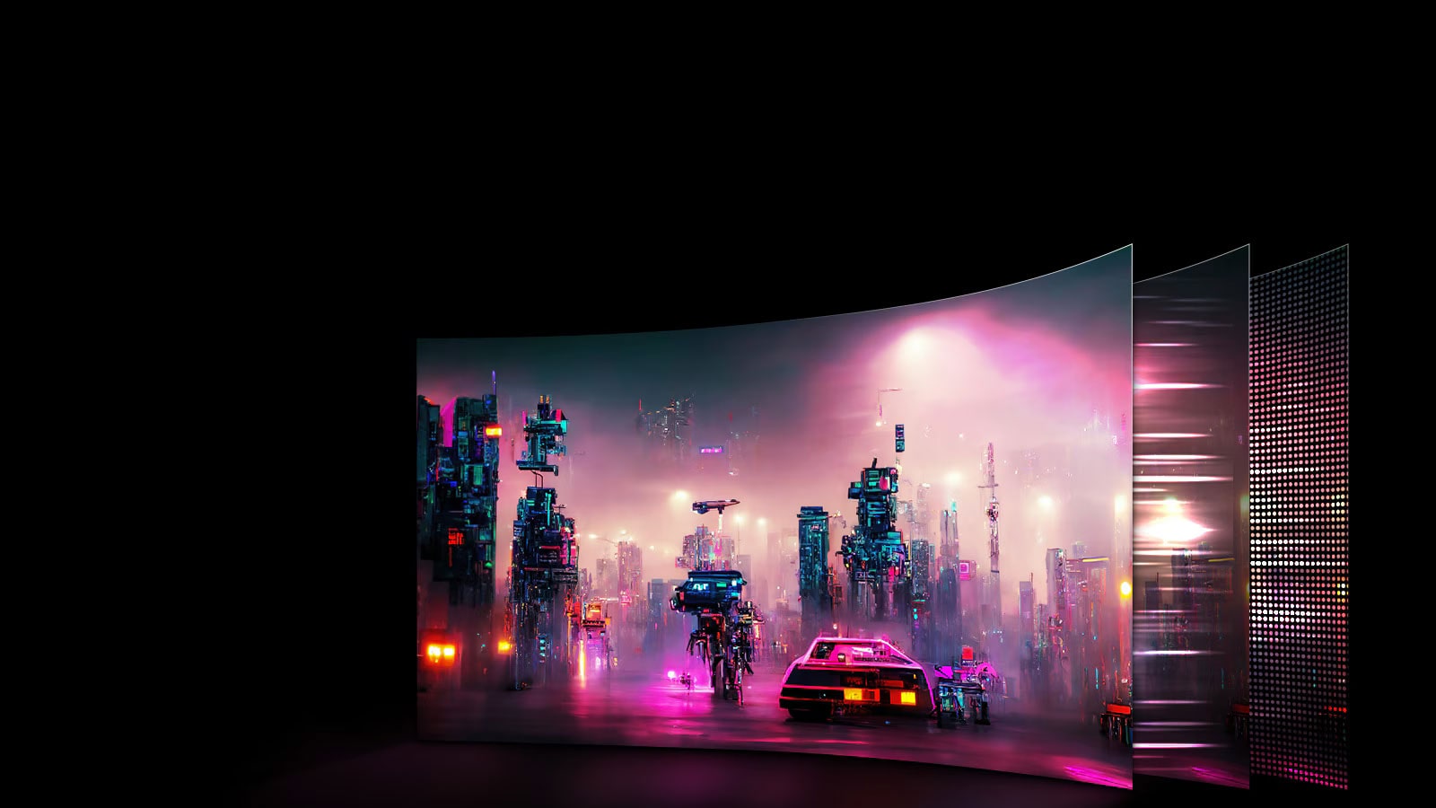 Οθόνη OLED 45 ιντσών QHD.