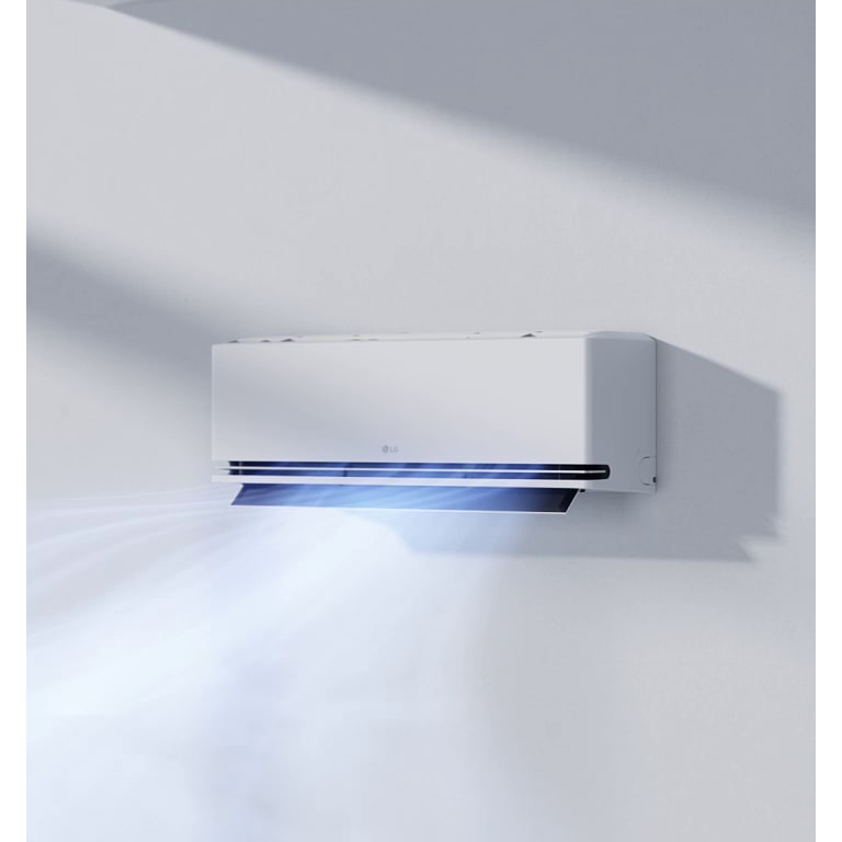 Η κάτω περσίδα κλείνει και εξέρχεται ένας απαλός αέρας μόνο από την μπροστινή περσίδα. Δροσερός αέρας οδηγείται χαμηλά στο δωμάτιο και κυκλοφορεί παντού.