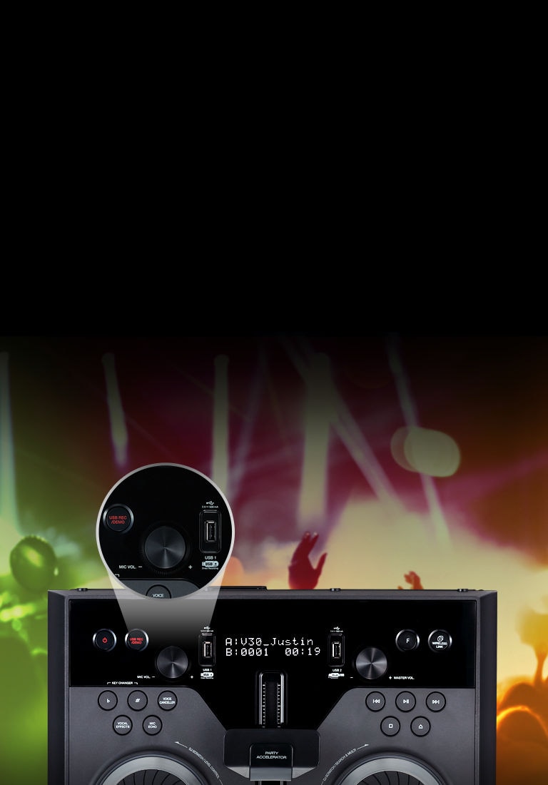 Διπλό USB με κοινή χρήση DJ<br>2