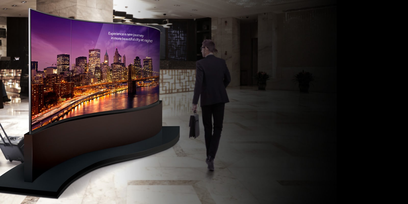 LG Dual-View Curved Tiling OLED Signage 65