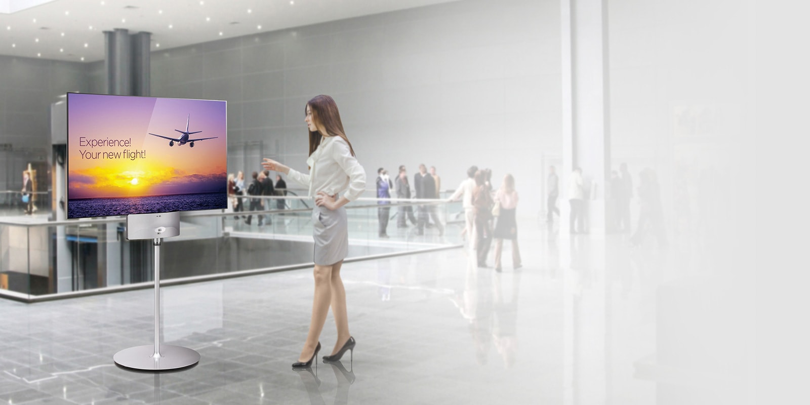 Dual-View Flat OLED Signage 55