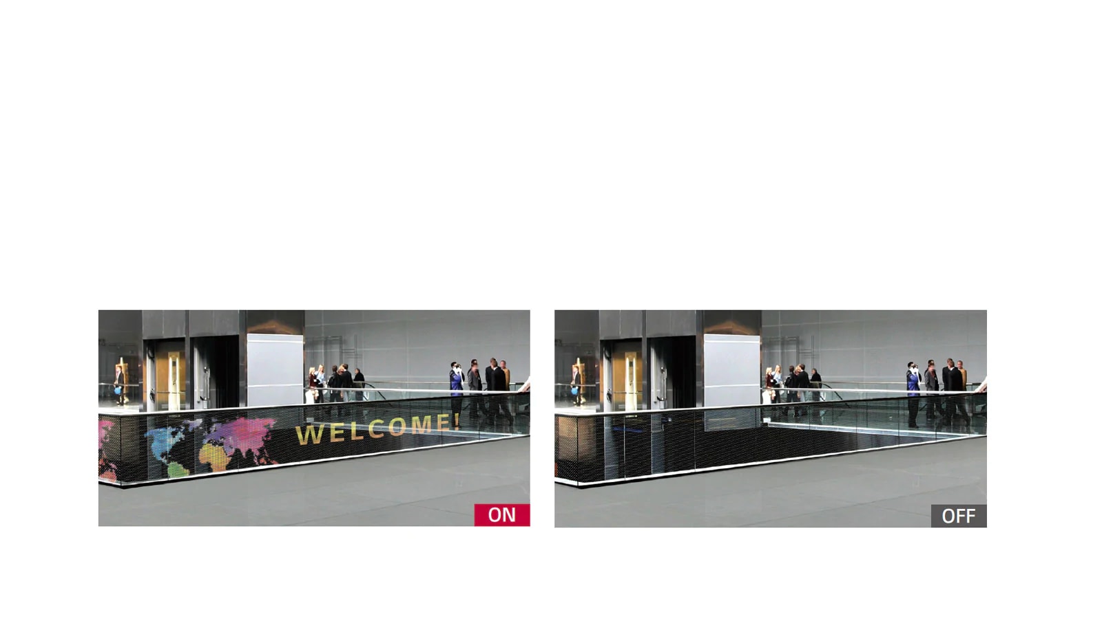 LG LED Signage υψηλής διαφάνειας
