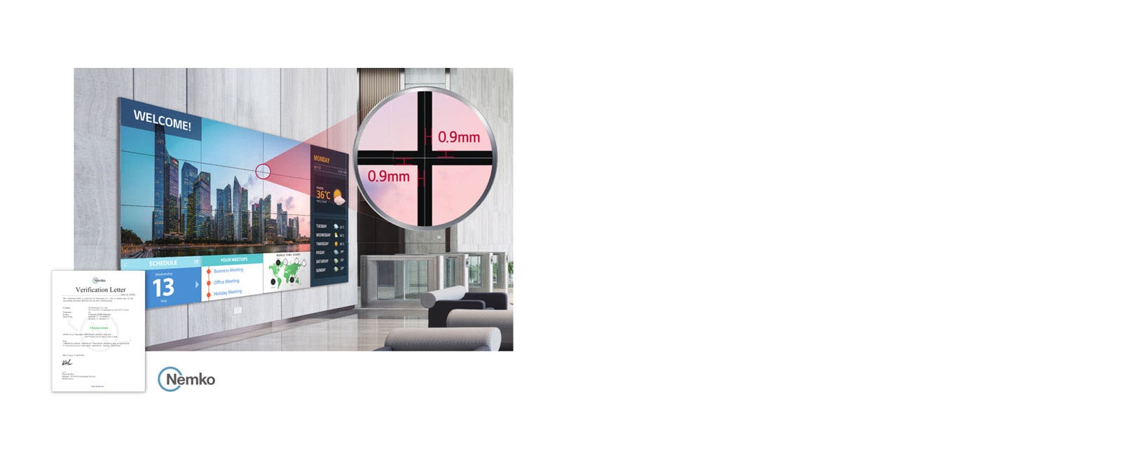 Μεγάλες οθόνες, με εξαιρετικά στενό πλαίσιο1