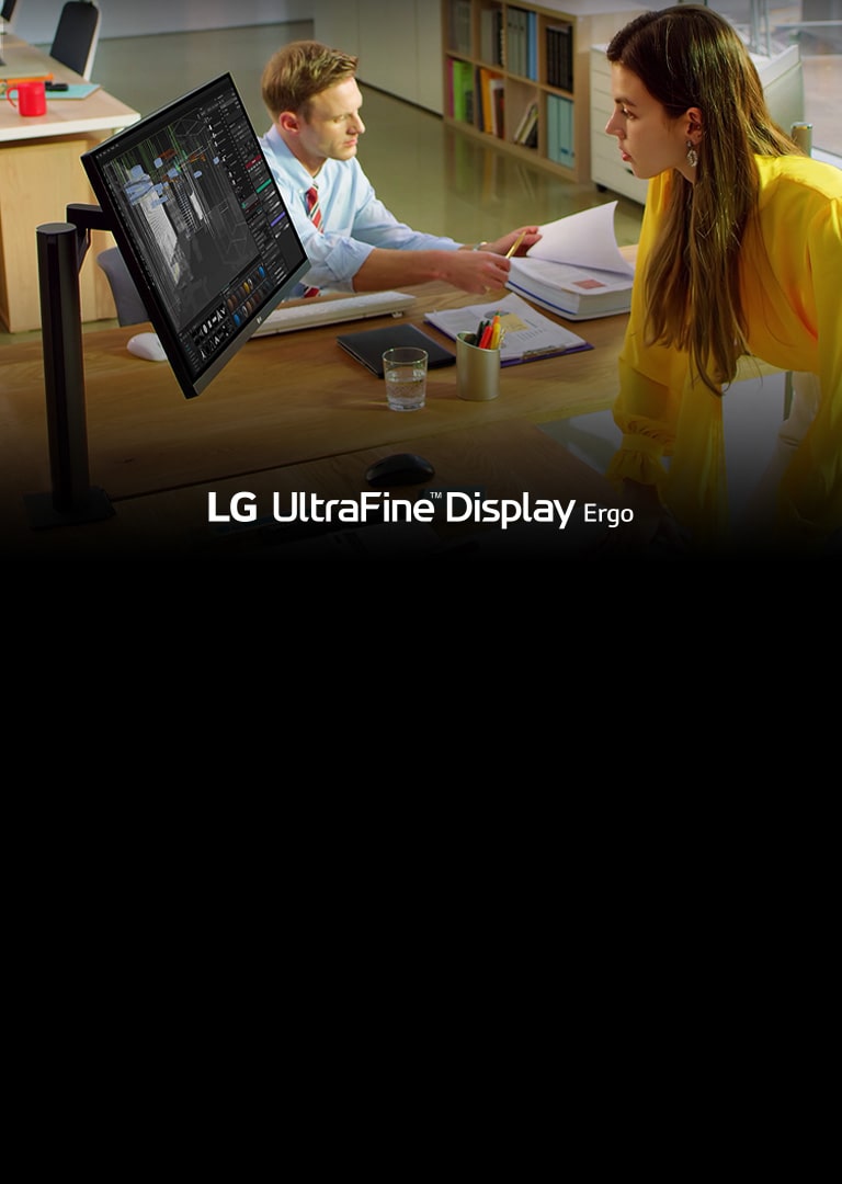 Σκηνή ενός αρχιτέκτονα με την οθόνη Ergo