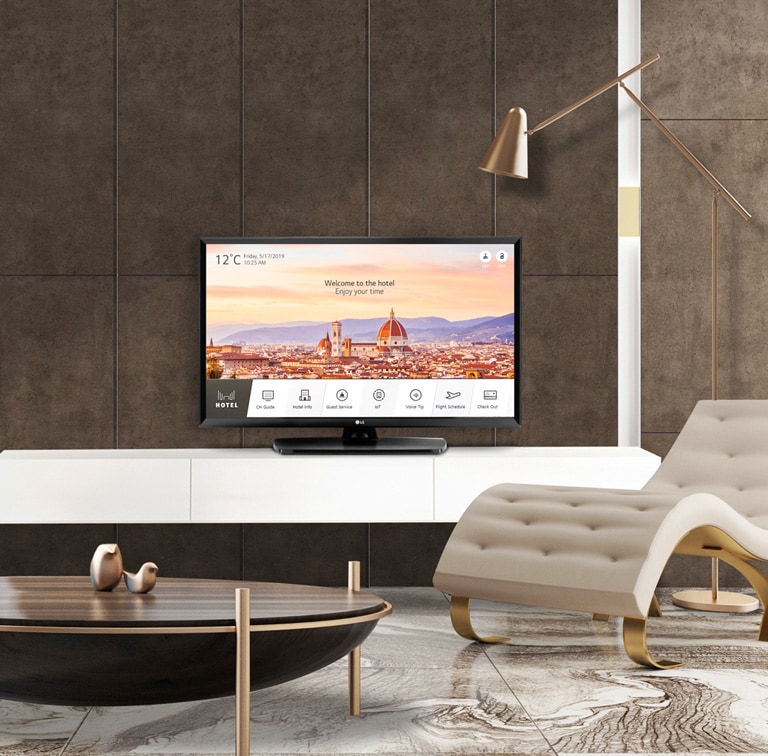 Μια τυπική Smart TV για ξενοδοχεία με Pro:Centric Smart