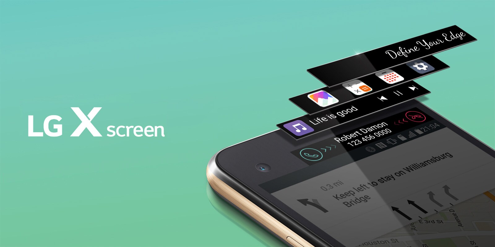 LG X screen