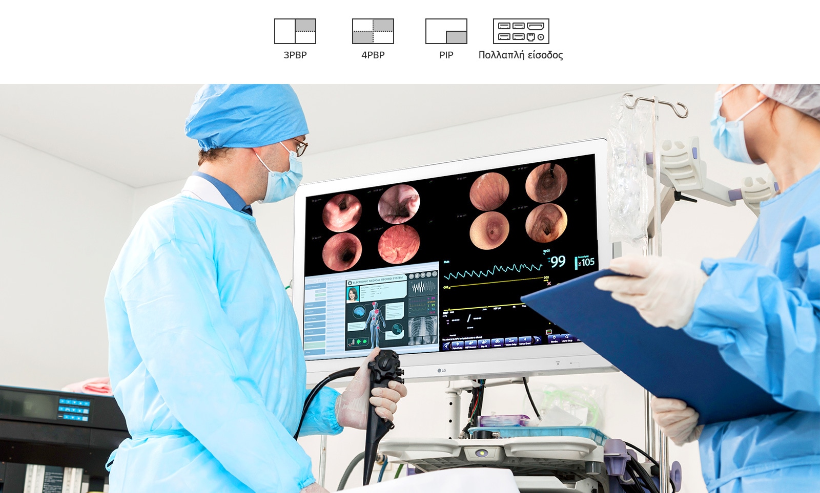 Πολλαπλά σήματα σε μία οθόνη