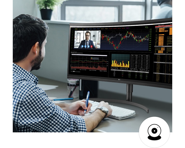 Διαδικτυακή διάσκεψη, πρόσωπο με πρόσωπο, με ενσωματωμένη Webcam HD.