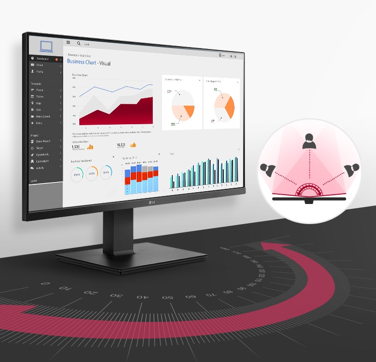 οθόνη ανάλυσης Full HD που προσφέρει ευρεία γωνία θέασης