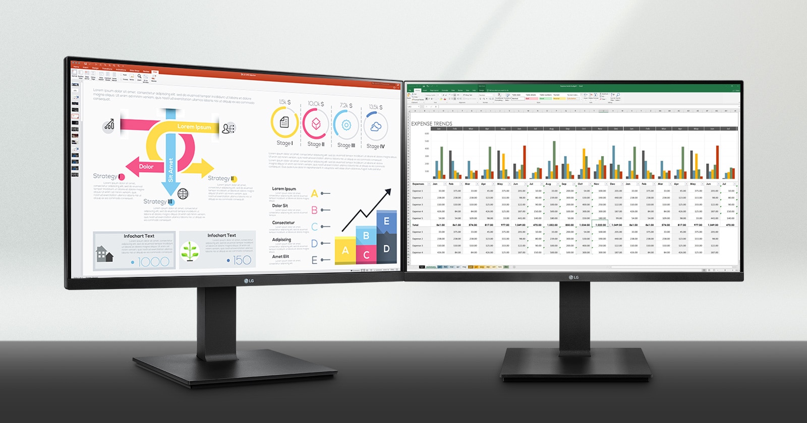 Αυτή η οθόνη διαθέτει λεπτό πλαίσιο στις τρεις πλευρές και βελτιστοποιημένο περιβάλλον εργασίας