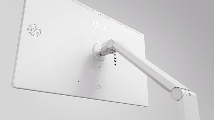 3D βίντεο προϊόντος που δείχνει την ευελιξία με έναν ελατηριωτό μεντεσέ, που προσφέρει δυνατότητα κλίσης, περιστροφής, ύψους και πορτραίτου