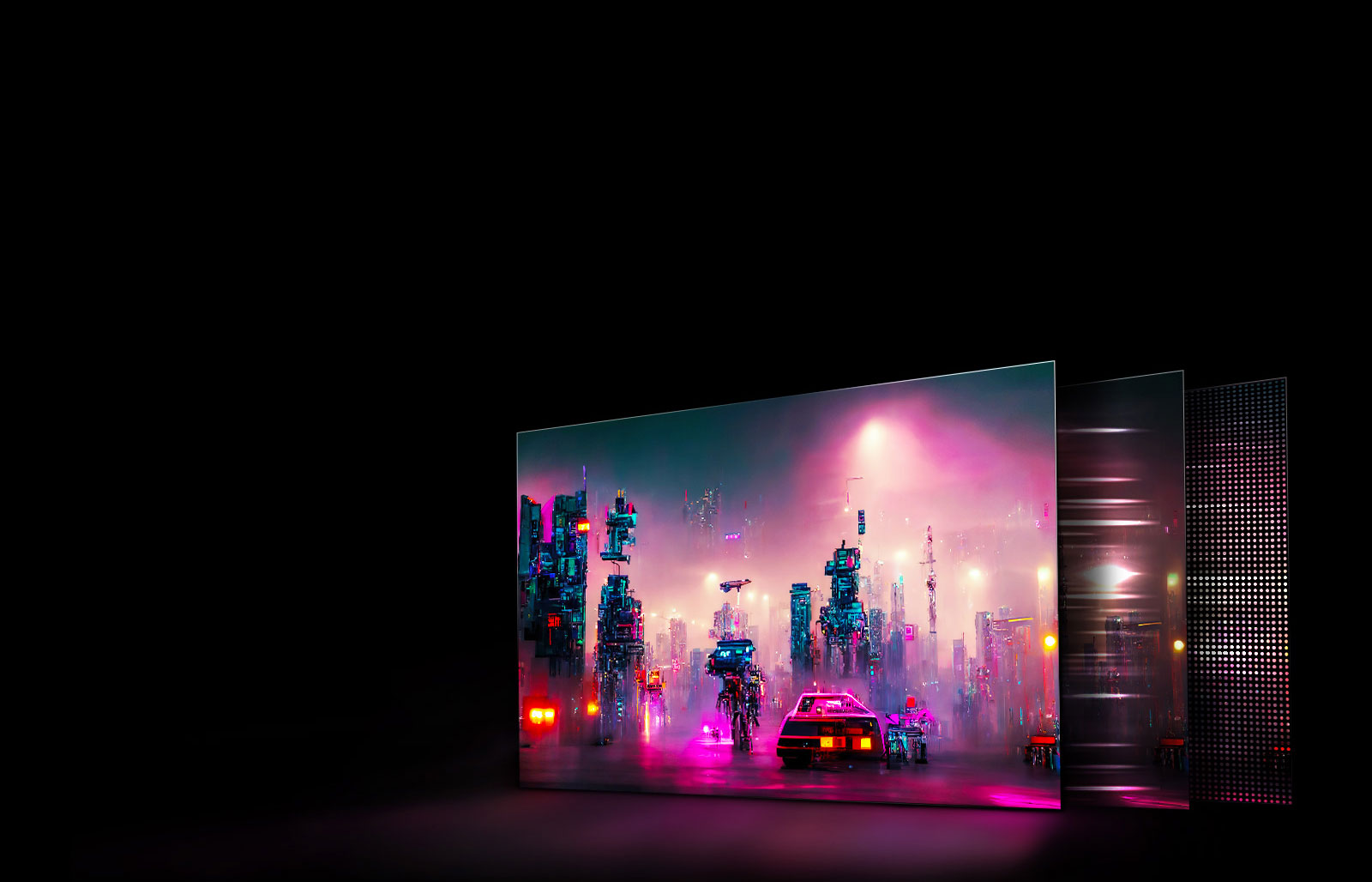 Οθόνη OLED 45 ιντσών QHD.