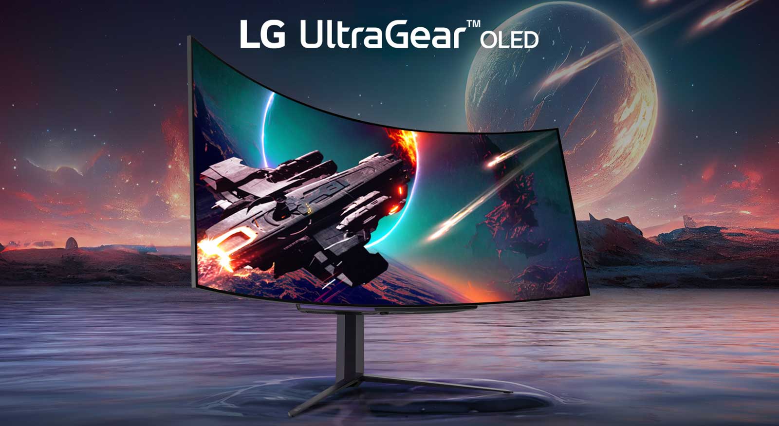 Είναι μια 45GR96QB με το λογότυπο UltraGear™ OLED.
