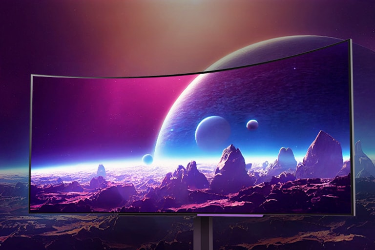 Είναι μια κυρτή οθόνη 45" 800R.