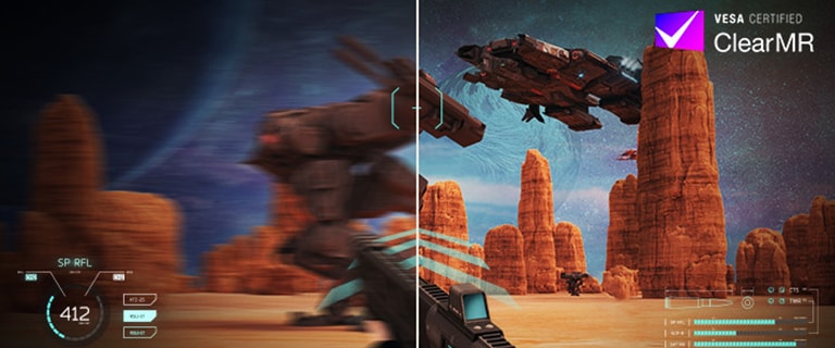 Βίντεο ομαλής εμπειρίας gaming με το λογότυπο VESA ClearMR.