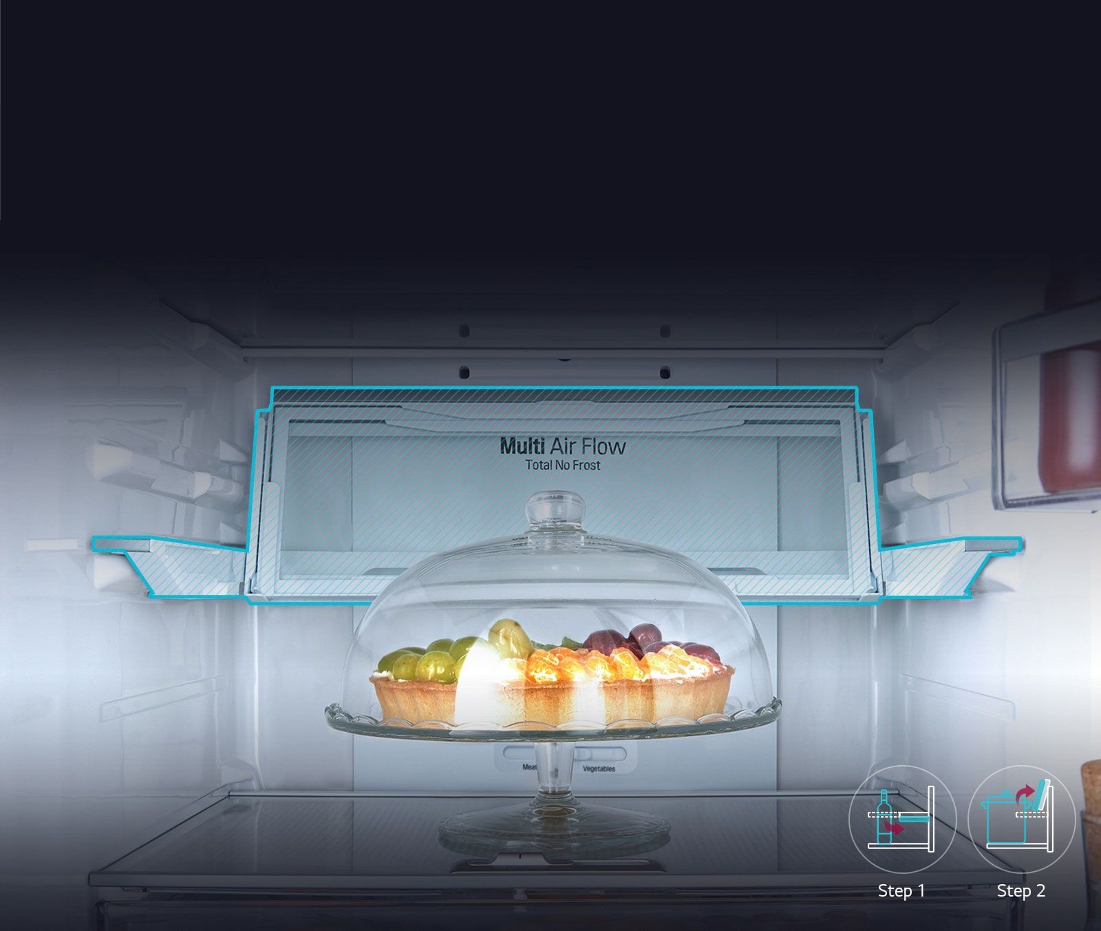 Αναδιπλούμενο ράφι με 2 κινήσεις1