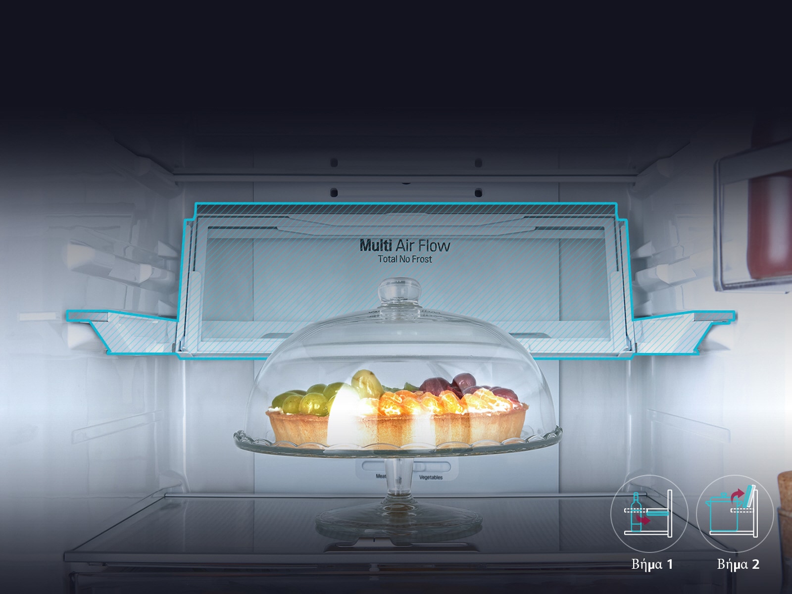 Αναδιπλούμενο ράφι με 2 κινήσεις1