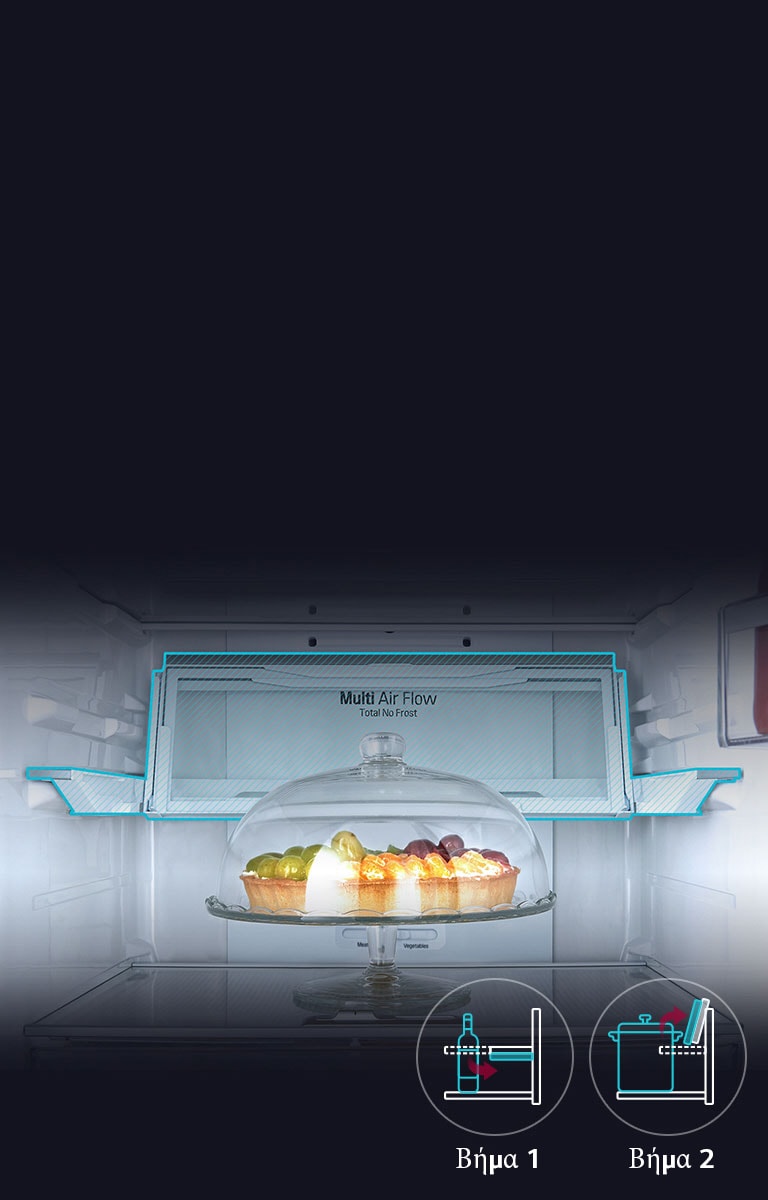 Αναδιπλούμενο ράφι με 2 κινήσεις2