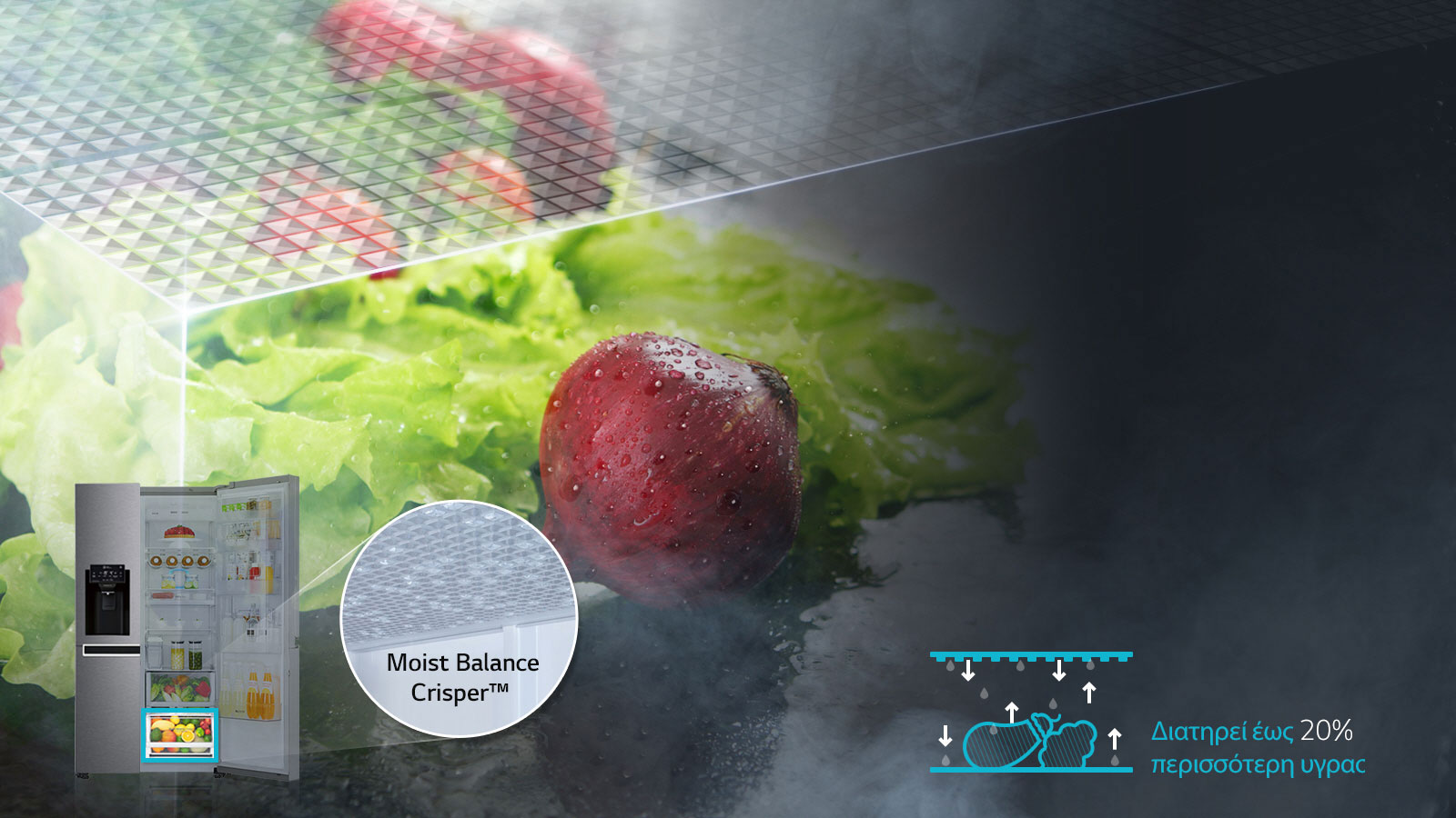Λειτουργία Moist Balance Crisper™ 1