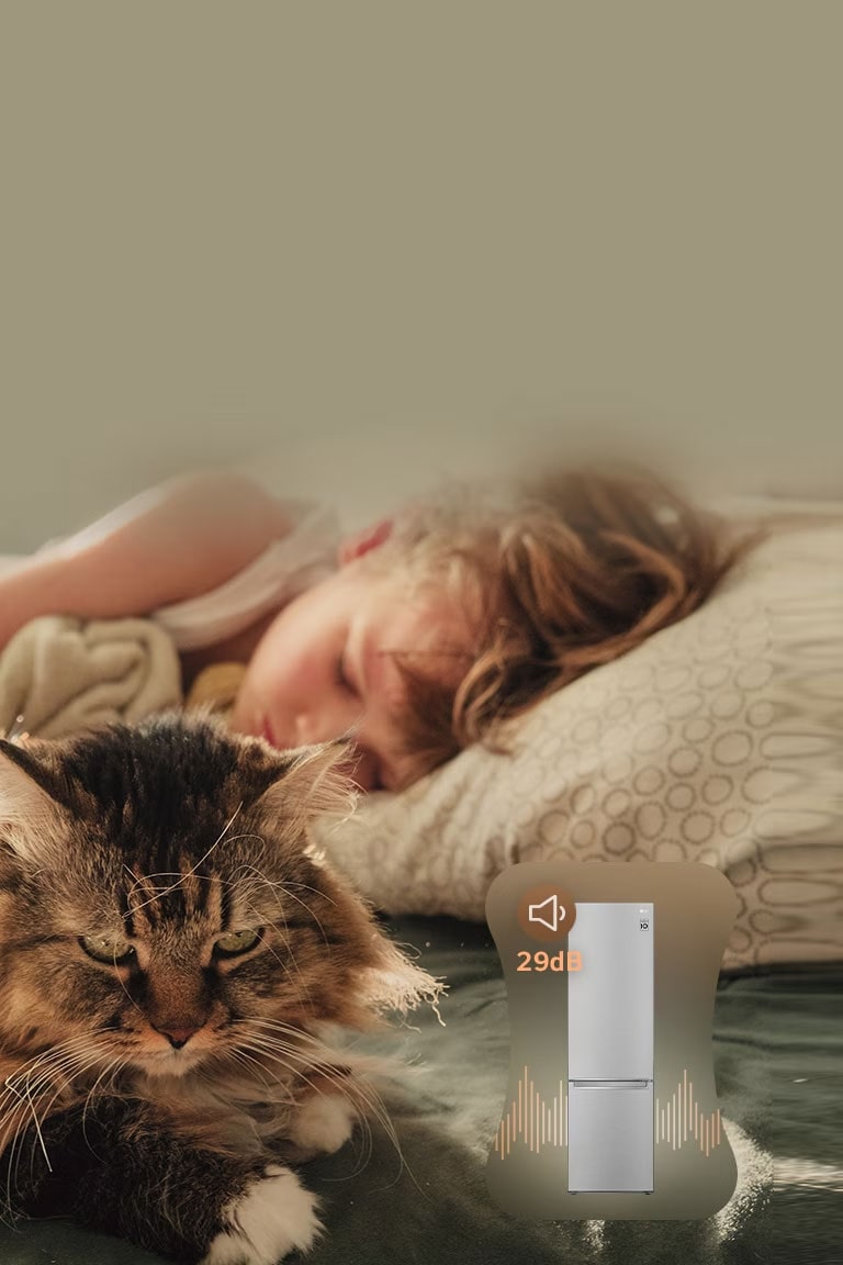 Εικόνα ενός παιδιού που κοιμάται άνετα.