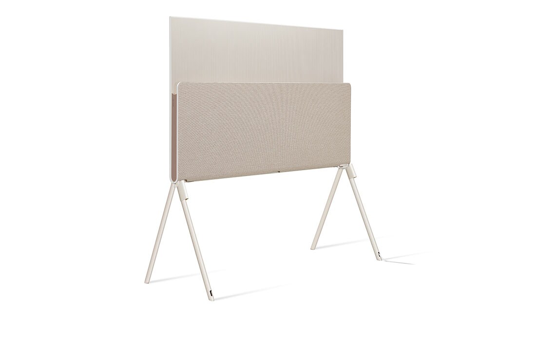 LG OLED evo|Objet Collection- Posé 4K OLED, Η Posé, όπως φαίνεται από πίσω, στραμμένη αριστερά σε γωνία 45 μοιρών., 55LX1Q6LA, thumbnail 4