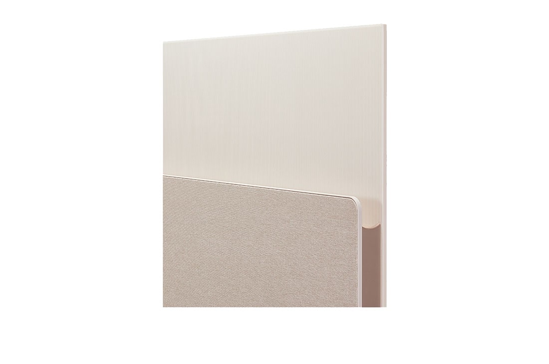 LG OLED evo|Objet Collection- Posé 4K OLED, Κοντινό πλάνο της γωνίας του ραφιού πολυμέσων της Posé., 55LX1Q6LA, thumbnail 12