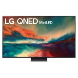 Τηλεόραση QNED miniLED 4K. Στην οθόνη της τηλεόρασης εμφανίζεται μια αχανής, λαμπερή έρημος.