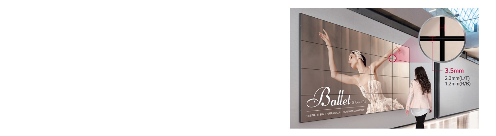 Ομοιόμορφες μεγάλες οθόνες με πολύ στενό πλαίσιο1