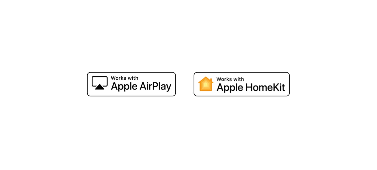 Відомості про логотипи Hey Google, Alexa, Apple Airplay та Apple HomeKit, з якими сумісний ThinQ AI.