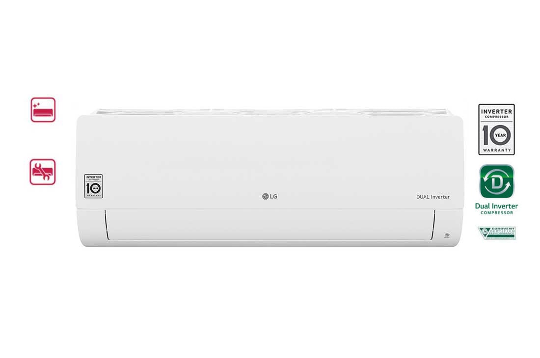 LG DUALCOOL Κλιματιστικό Inverter 12000 BTU, Libero Plus, Smart Diagnosis, Comfort Air, S12EQ