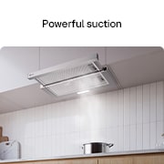 LG Απορροφητήρας Συρόμενος LG 60cm inox με ισχυρή απορρόφηση και LED φωτισμό, Συρόμενος απορροφητήρας που απομακρύνει τους ατμούς από κατσαρόλα στην εστία., HT3Z2413S, thumbnail 5