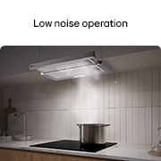 LG Απορροφητήρας Συρόμενος LG 60cm inox με ισχυρή απορρόφηση και LED φωτισμό, Συρόμενος απορροφητήρας σε χαμηλά φωτιζόμενη κουζίνα, που απομακρύνει ατμούς από κατσαρόλα., HT3Z2413S, thumbnail 7