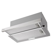 LG Απορροφητήρας Συρόμενος LG 60cm inox με ισχυρή απορρόφηση και LED φωτισμό, Ημιπλάγια γωνιακή όψη συρόμενου απορροφητήρα εκτεταμένου προς τα έξω., HT3Z2413S, thumbnail 12