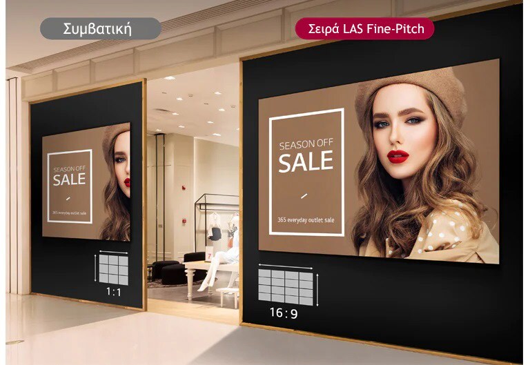 Βελτιστοποιημένος λόγος διαστάσεων 16:9 για περιεχόμενο FHD/UHD