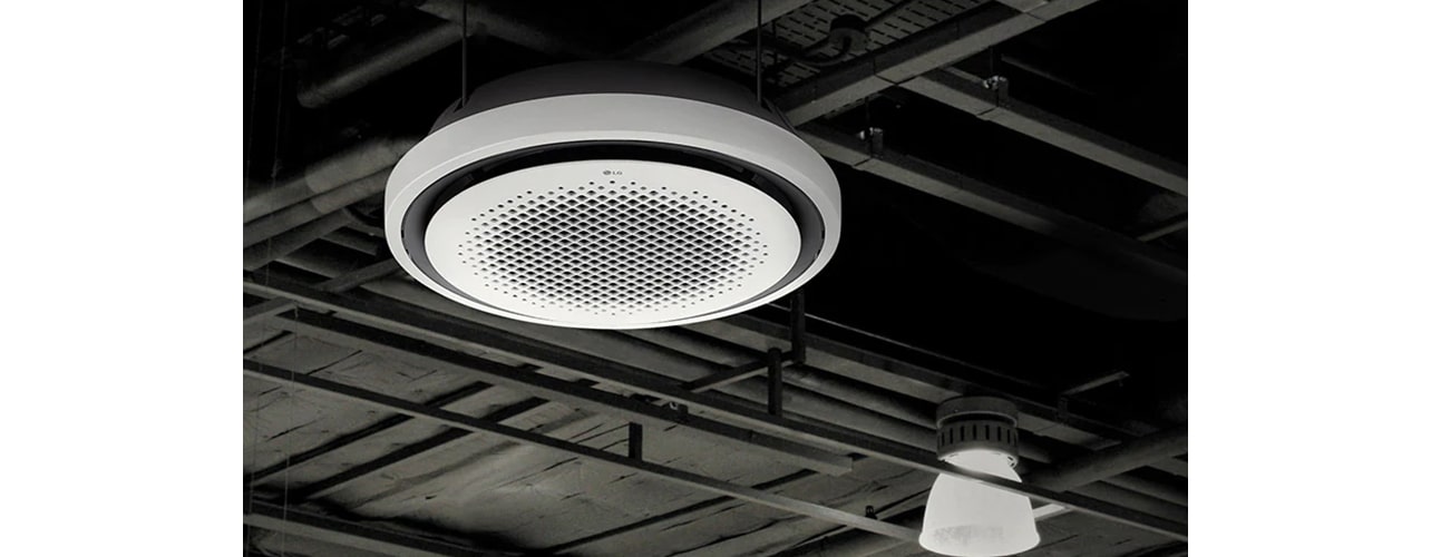 Image of a Round Cassette installed on the ceiling.