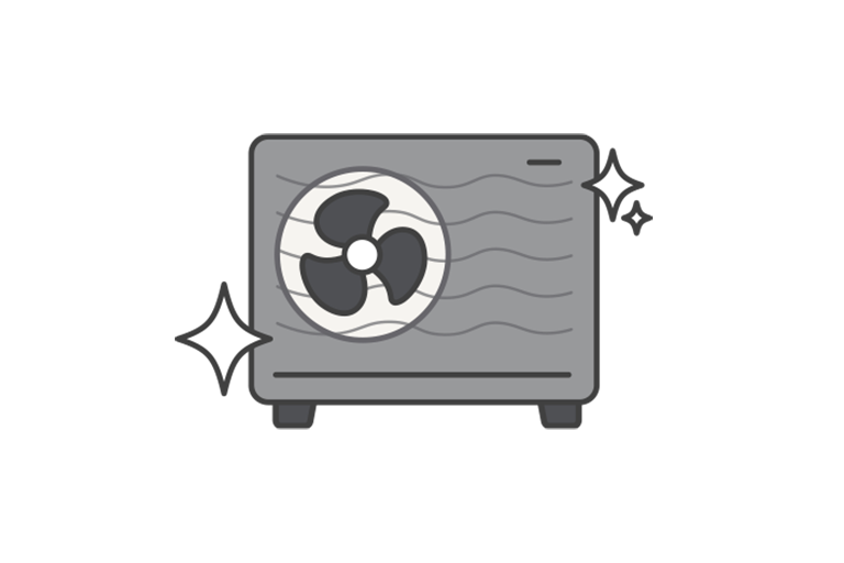 Εικονίδιο που δείχνει μια μαύρη εξωτερική Monobloc με λαμπερά στοιχεία. Υποδηλώνει τον μοντέρνο εξωτερικό σχεδιασμό.