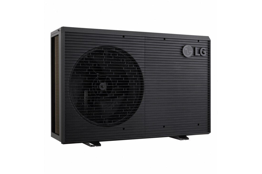 LG R290 Monobloc S, 1Ø, 5kW, Αριστερή πλαϊνή όψη της εξωτερικής μονάδας LG R290 Monobloc S, HM051HFS.UA41, thumbnail 2