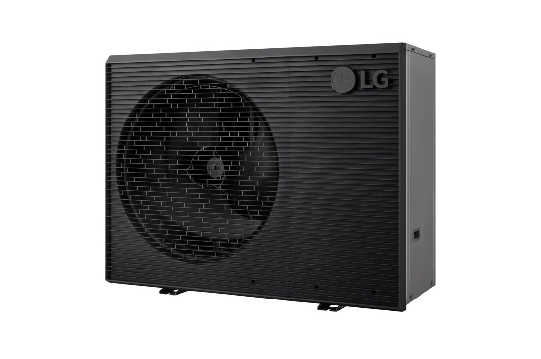 LG R290 Monobloc S, 3Ø, 12kW, Δεξιά πλαϊνή όψη της εξωτερικής μονάδας LG R290 Monobloc S, HM123HFS UB41, thumbnail 3