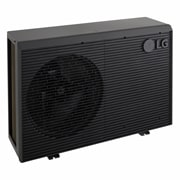 LG R290 Monobloc S, 3Ø, 12kW, Αριστερή προοπτική όψη της εξωτερικής μονάδας LG R290 Monobloc S, HM123HFS UB41, thumbnail 6