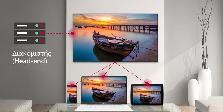 Μια τηλεόραση που διαθέτει SoftAP, μια "εικονική" δυνατότητα Wi-Fi για άλλες τηλεοράσεις.