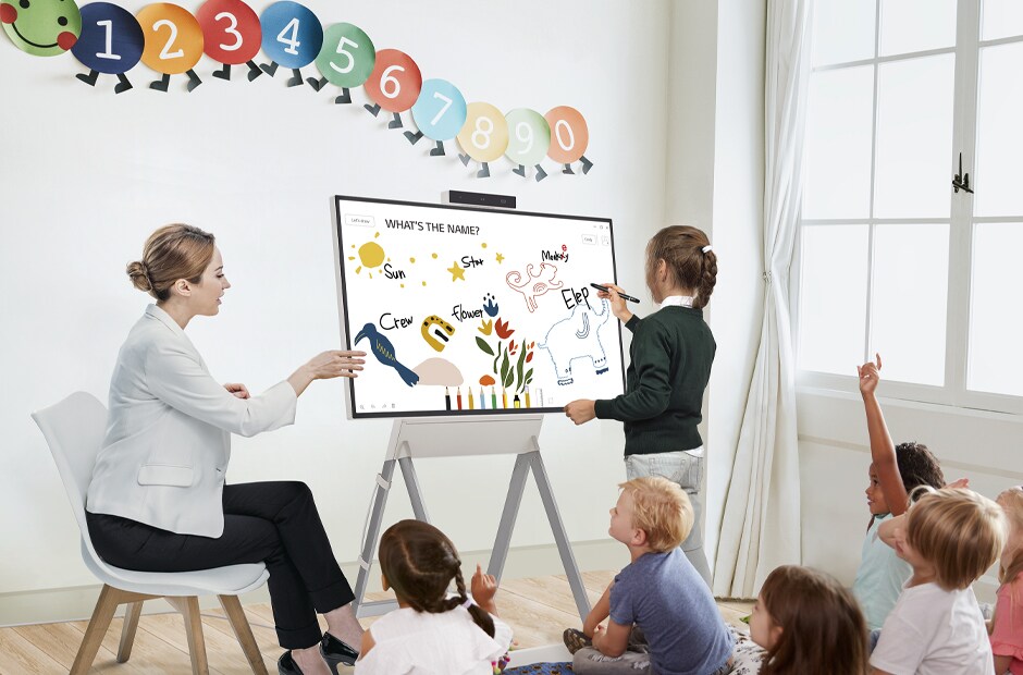 LG One Quick Flex, Ιατρείο, Τηλεϊατρική, Συνεργατικός χώρος εργασίας, Γραφείο σχεδιασμού, Θάλαμοι σε νοσοκομεία και γηροκομεία, Κλήση βίντεο, Εργασία από το σπίτι, Νηπιαγωγείο, Διδασκαλία εξ αποστάσεως