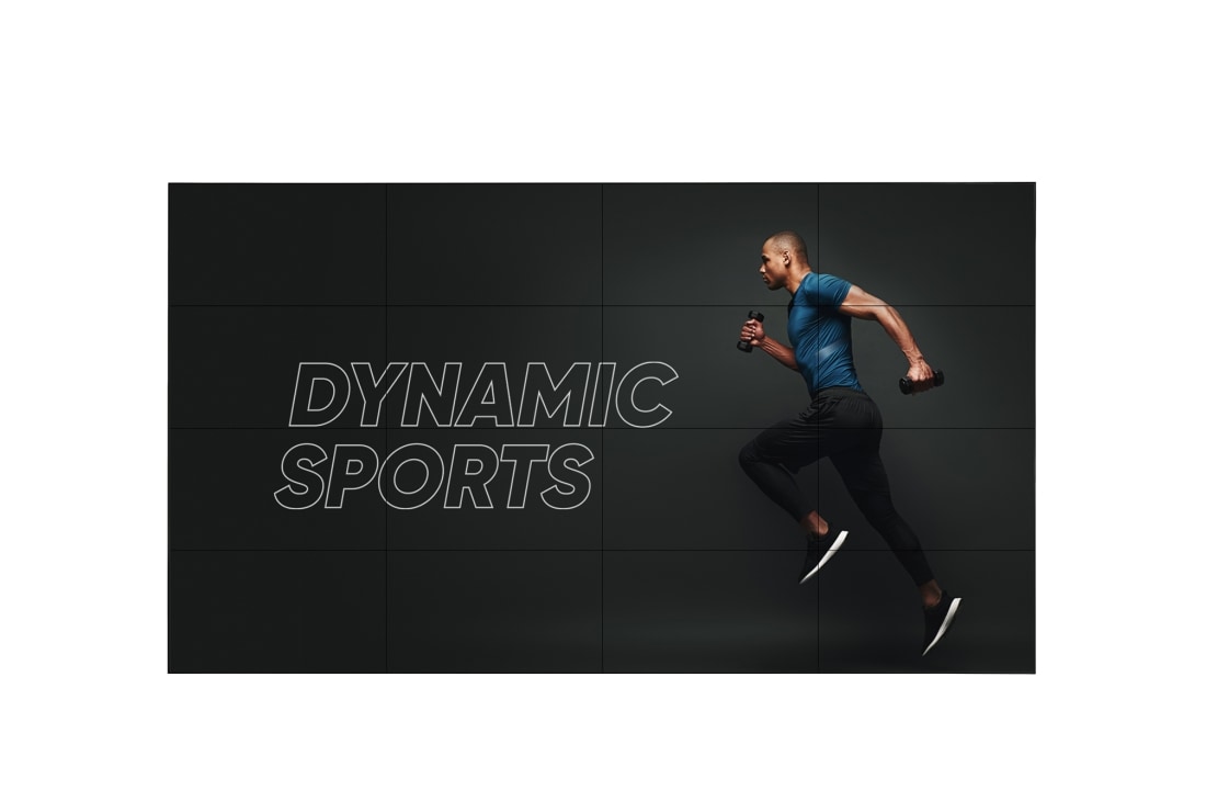 LG Video Wall 49'' 500 nits FHD με λεπτό πλαίσιο, Εμπρος όψη με εικόνα σε όλη την έπιφάνεια, 49VL5PJ-A