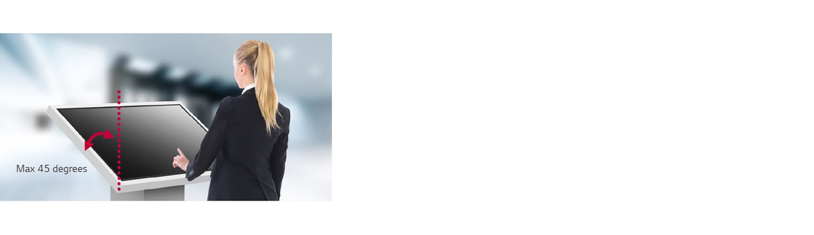 Δυνατότητα εγκατάστασης με κλίση 45 μοιρών (στραμμένο προς τα πάνω)