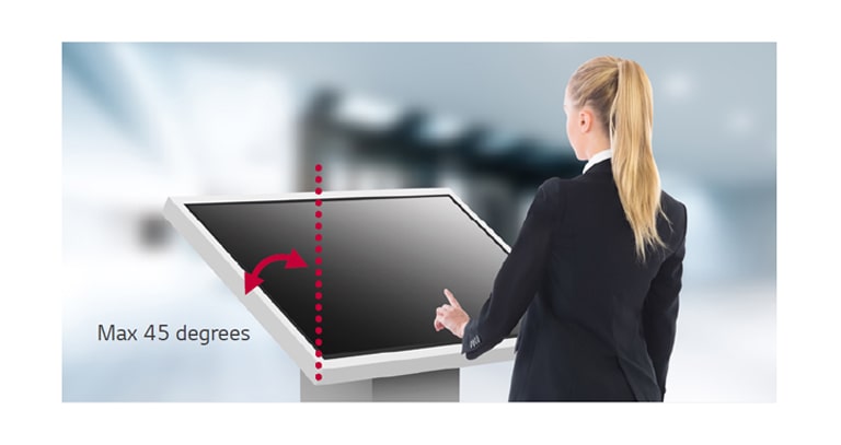 Δυνατότητα εγκατάστασης με κλίση 45 μοιρών (στραμμένο προς τα πάνω)