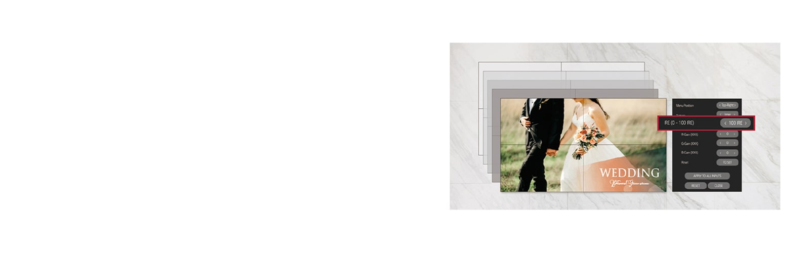 Στο μοντέλο VH7J-H, η ρύθμιση της ισορροπίας λευκού μπορεί να γίνει με μεγαλύτερη ακρίβεια.