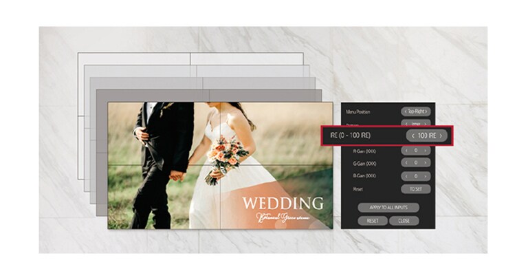 Στο μοντέλο VH7J-H, η ρύθμιση της ισορροπίας λευκού μπορεί να γίνει με μεγαλύτερη ακρίβεια.