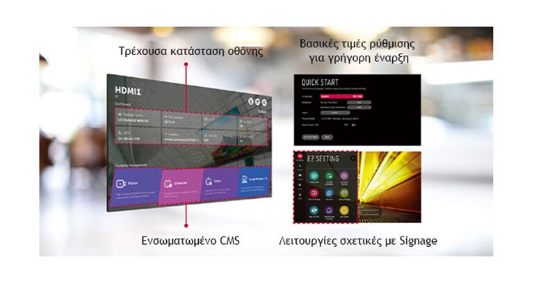 Χάρη στο φιλικό προς τον χρήστη GUI, μπορούν να επιτευχθούν πολλές εργασίες ταυτόχρονα.