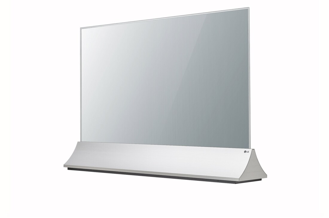 LG Transparent OLED Signage, Πλάγια όψη υπό γωνία +45 μοιρών, 55EW5PG-S, thumbnail 4
