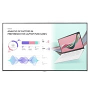 LG Νέo UHD Monitor Signage με επεξεργασία Haze, Εμπρος όψη με εικόνα σε όλη την έπιφάνεια, 98UH5J-H, thumbnail 1